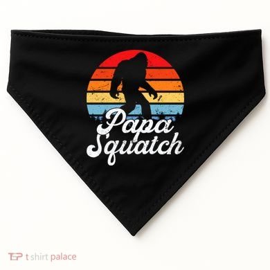 Papa Squatch Dad Bigfoot Sasquatch Plus Size USA-Made Doggie Bandana