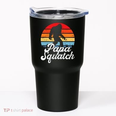Papa Squatch Dad Bigfoot Sasquatch Plus Size Tumbler