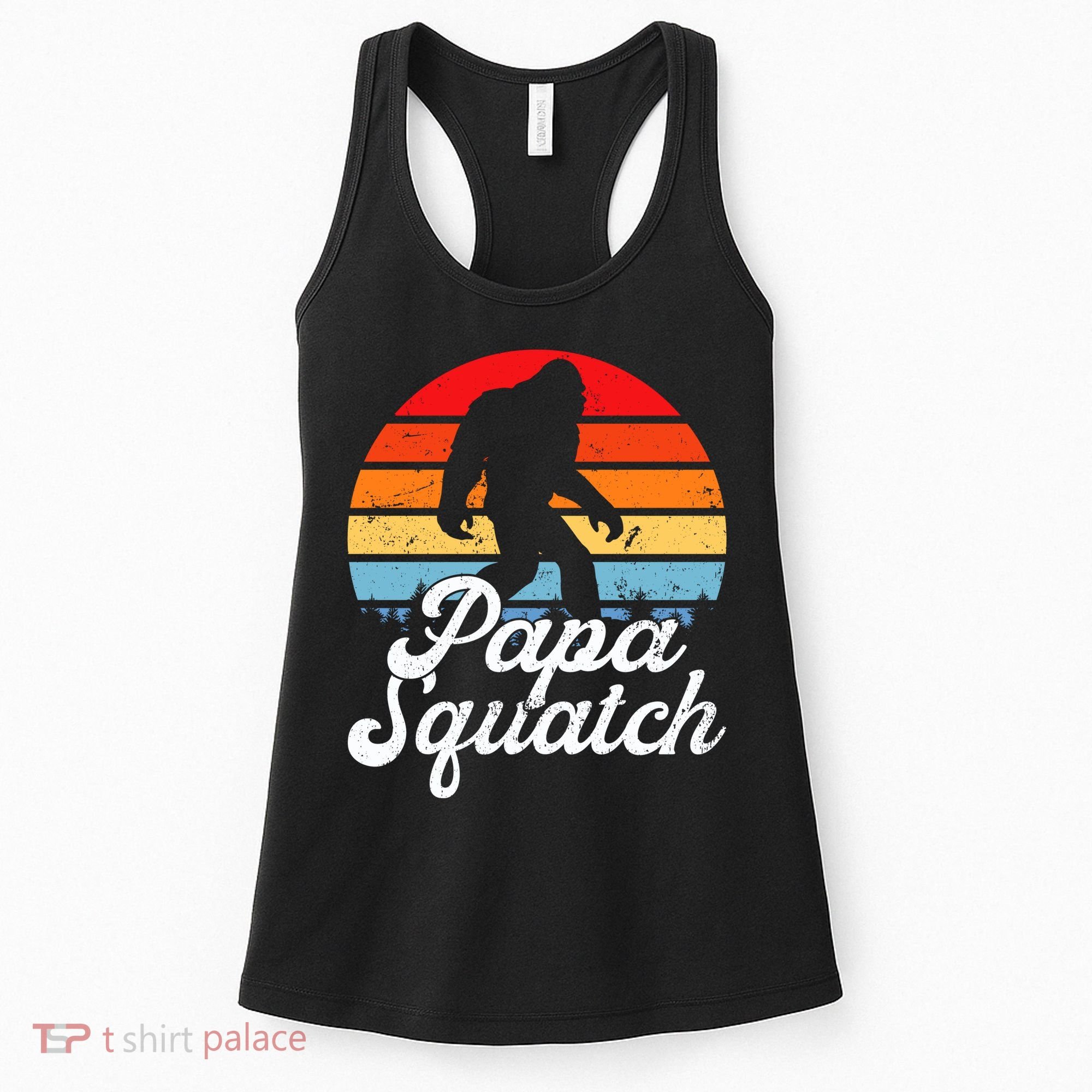Papa Squatch Dad Bigfoot Sasquatch Plus Size Women's Tank Top