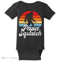 Papa Squatch Dad Bigfoot Sasquatch Plus Size Baby Bodysuit thumb 0