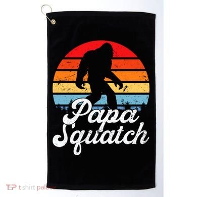Papa Squatch Dad Bigfoot Sasquatch Plus Size Golf Towel