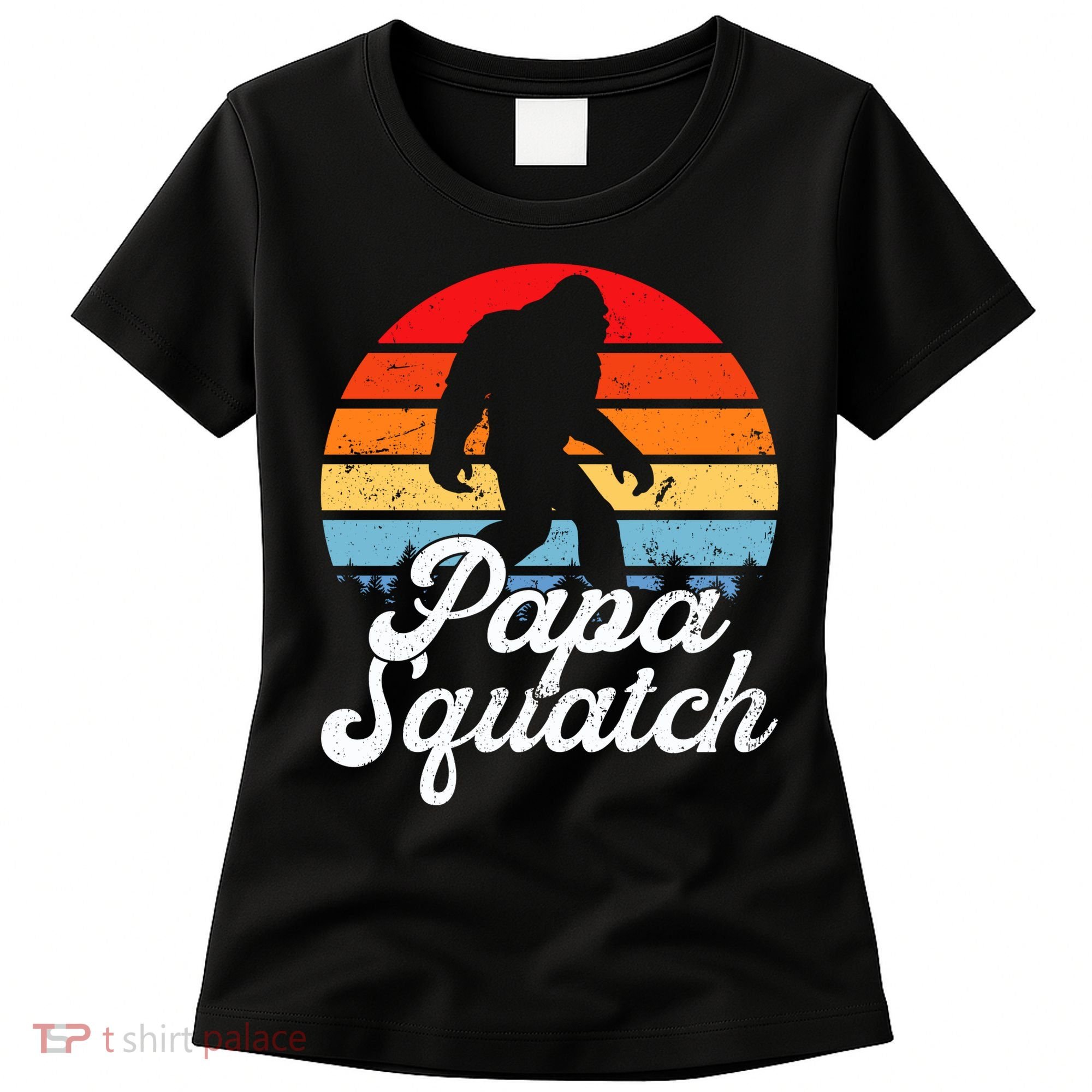 Papa Squatch Dad Bigfoot Sasquatch Plus Size Women's T-Shirt