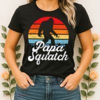 Papa Squatch Dad Bigfoot Sasquatch Plus Size Women's T-Shirt thumb 2