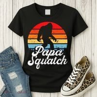 Papa Squatch Dad Bigfoot Sasquatch Plus Size Women's T-Shirt thumb 3