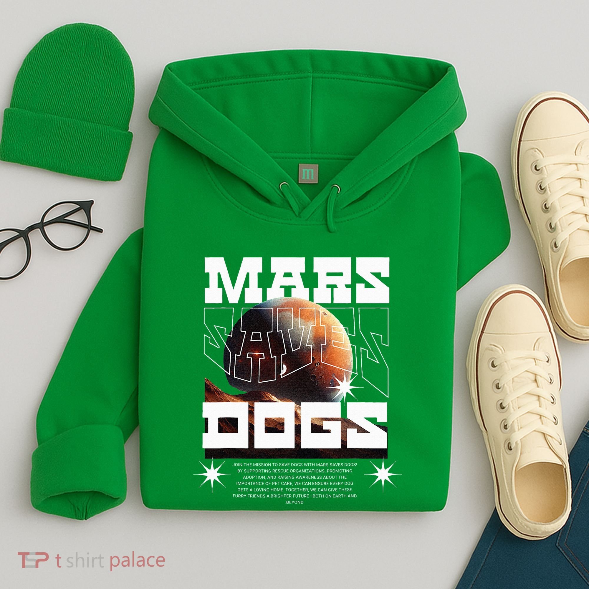 Planet Saves Dogs Hoodie