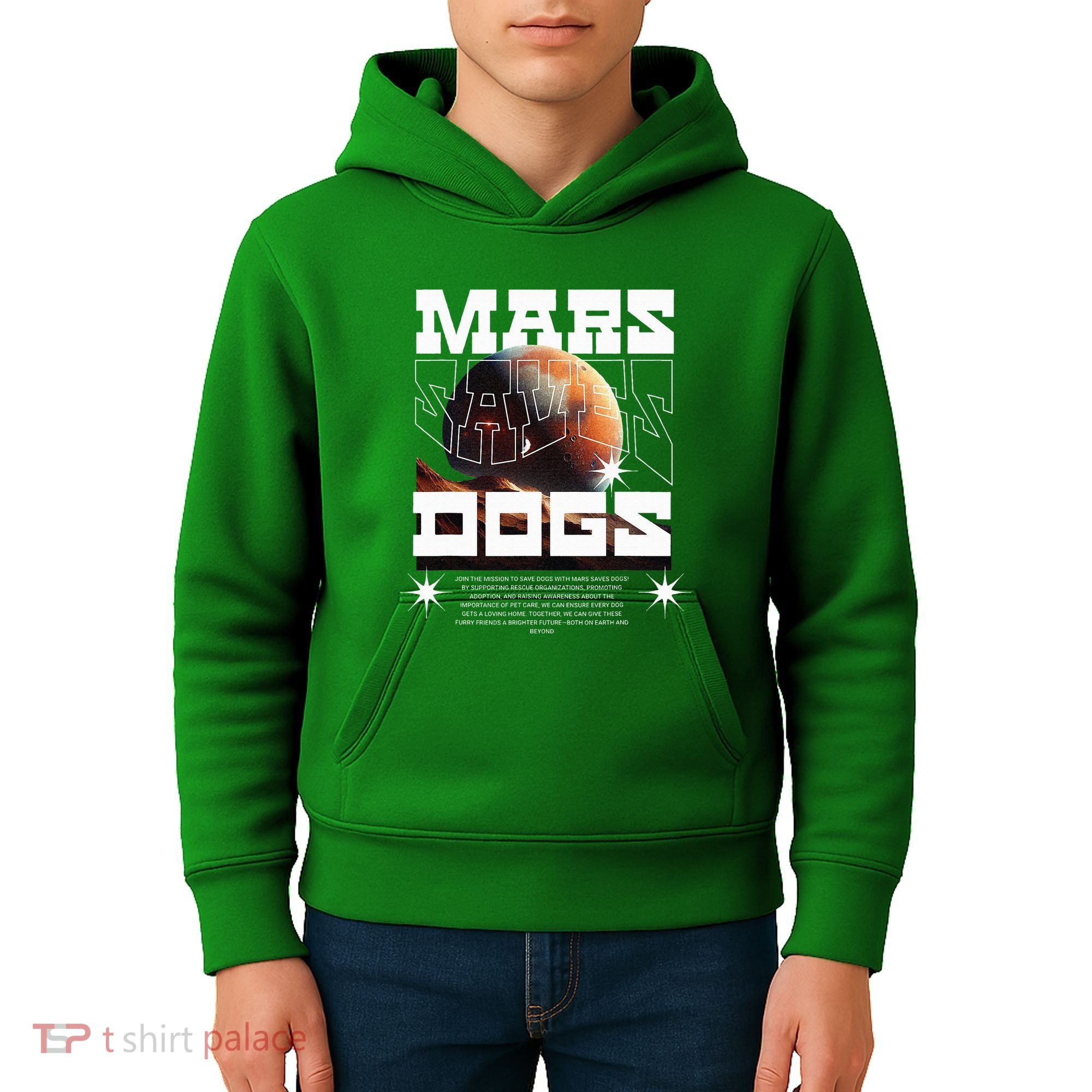 Planet Saves Dogs Kids Hoodie