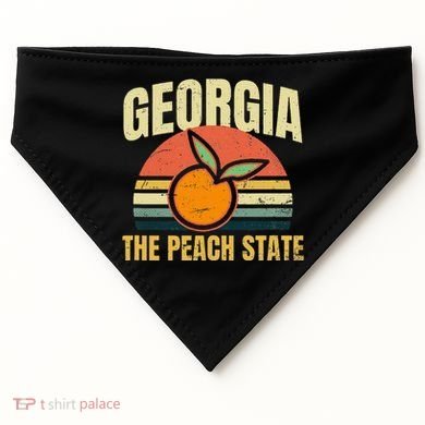 Peach State Design Georgia Peach USA-Made Doggie Bandana