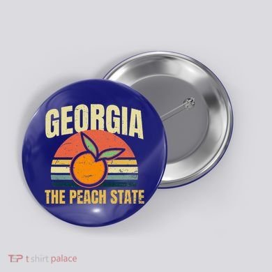 Peach State Design Georgia Peach Button