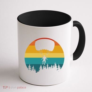 Parasailing Sunset Design Coffee Mug back