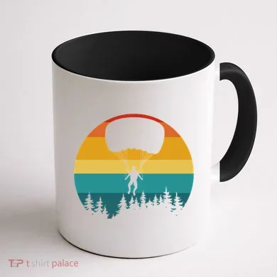 Parasailing Sunset Design Coffee Mug back
