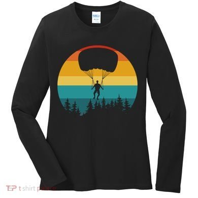 Parasailing Sunset Design Women's Long Sleeve Shirt