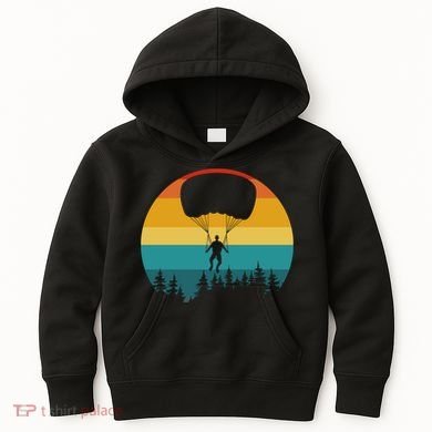 Parasailing Sunset Design Kids Hoodie