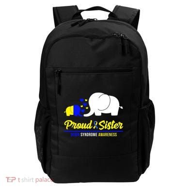 Proud Sister Down Syndrome Awareness Elephant Backpack