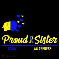 Proud Sister Down Syndrome Awareness Elephant Coffee Mug thumb 5