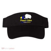 Proud Sister Down Syndrome Awareness Elephant Visor thumb 0