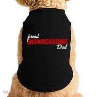 Proud Snowboarding Dad Gift Doggie Tank thumb 0