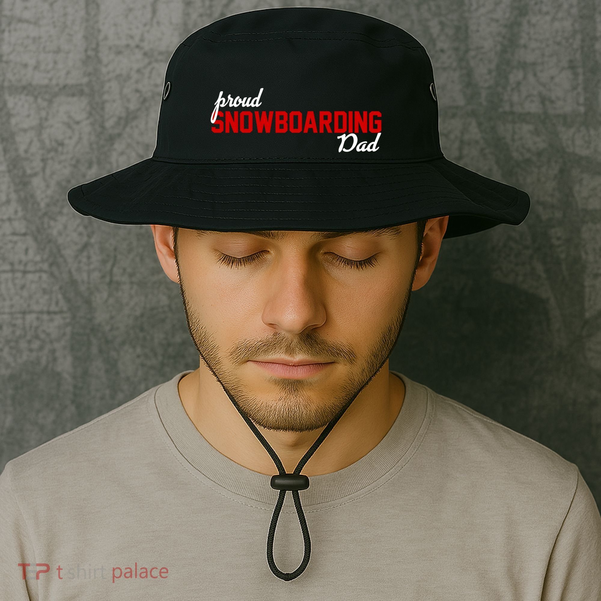 Proud Snowboarding Dad Gift Bucket Hat