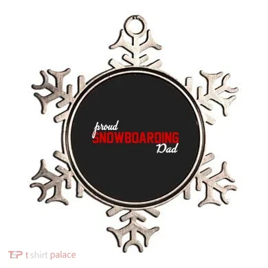Proud Snowboarding Dad Gift Ornament