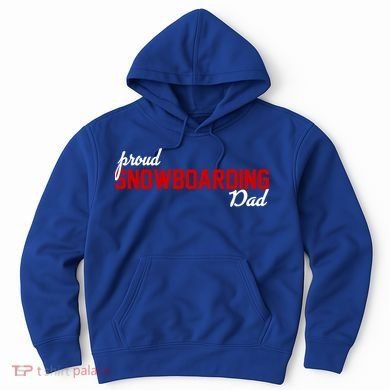 Proud Snowboarding Dad Gift Hoodie