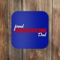 Proud Snowboarding Dad Gift Coaster thumb 0