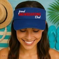 Proud Snowboarding Dad Gift Visor thumb 2