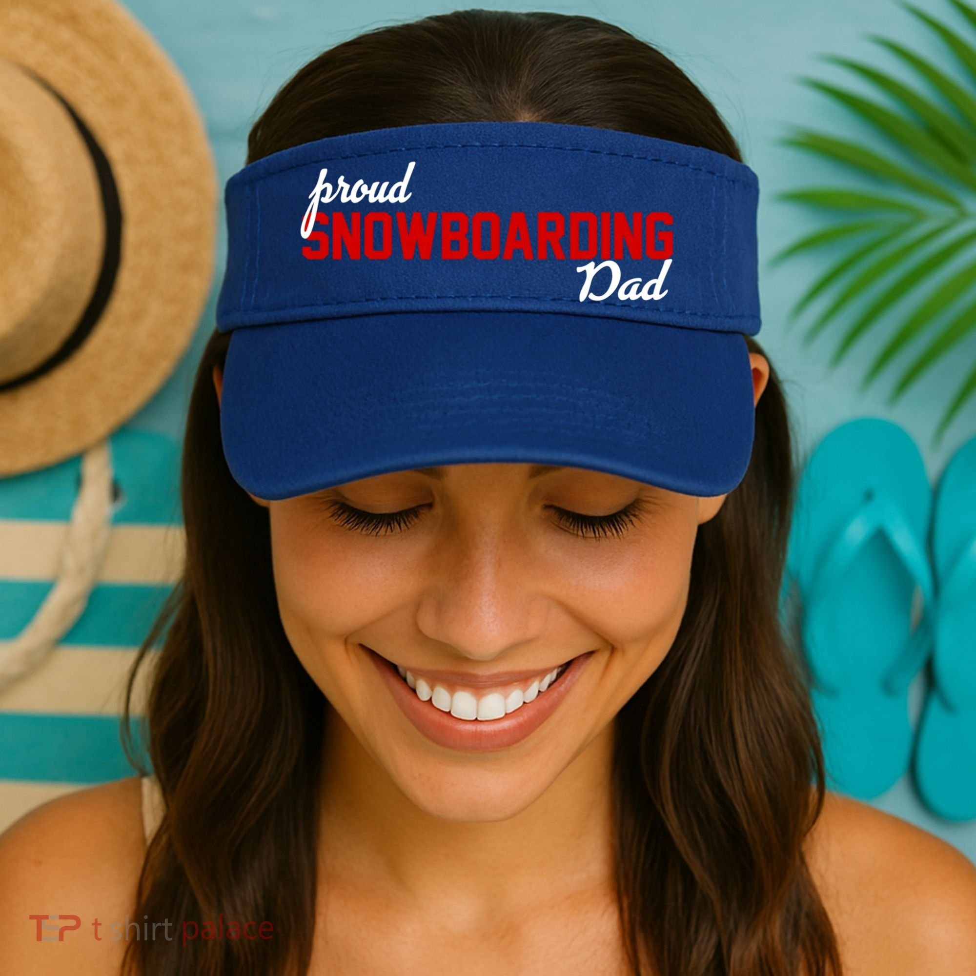 Proud Snowboarding Dad Gift Visor