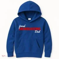 Proud Snowboarding Dad Gift Kids Hoodie thumb 0