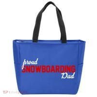Proud Snowboarding Dad Gift Tote Bag thumb 0