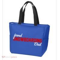 Proud Snowboarding Dad Gift Tote Bag thumb 3
