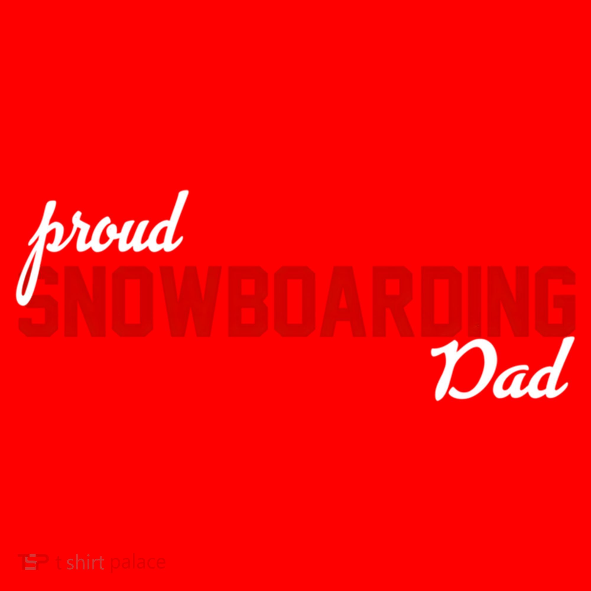 Proud Snowboarding Dad Gift Santa Hat