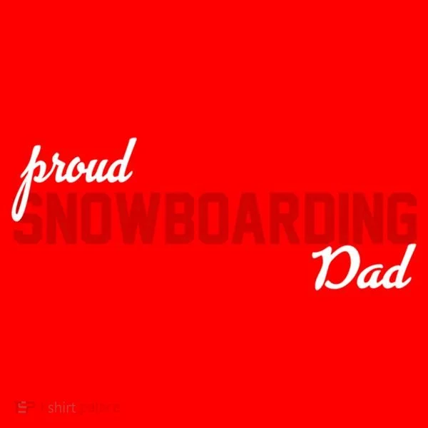 Proud Snowboarding Dad Gift Santa Hat