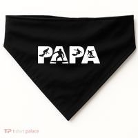 Papa Surf Dad Funny Papa Surfing Fathers Day Funny Gift USA-Made Doggie Bandana thumb 0