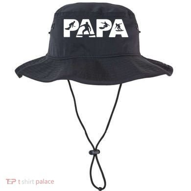 Papa Surf Dad Funny Papa Surfing Fathers Day Funny Gift Bucket Hat