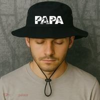 Papa Surf Dad Funny Papa Surfing Fathers Day Funny Gift Bucket Hat thumb 2