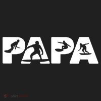 Papa Surf Dad Funny Papa Surfing Fathers Day Funny Gift Hat thumb 2