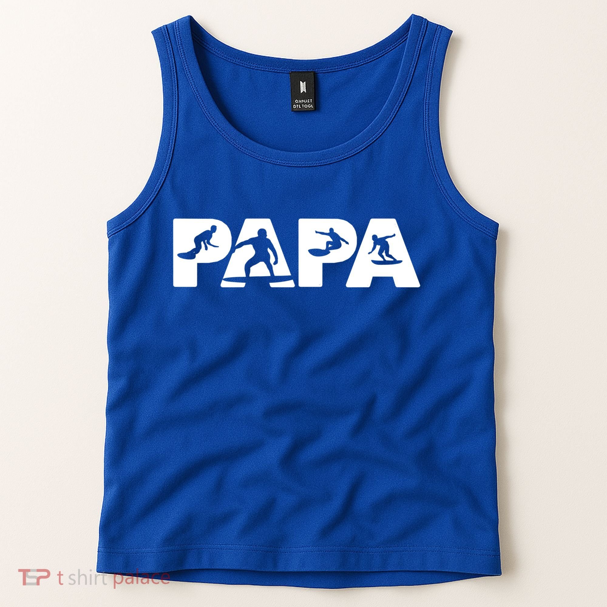 Papa Surf Dad Funny Papa Surfing Fathers Day Funny Gift Tank Top