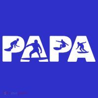 Papa Surf Dad Funny Papa Surfing Fathers Day Funny Gift Toddler T-Shirt thumb 4