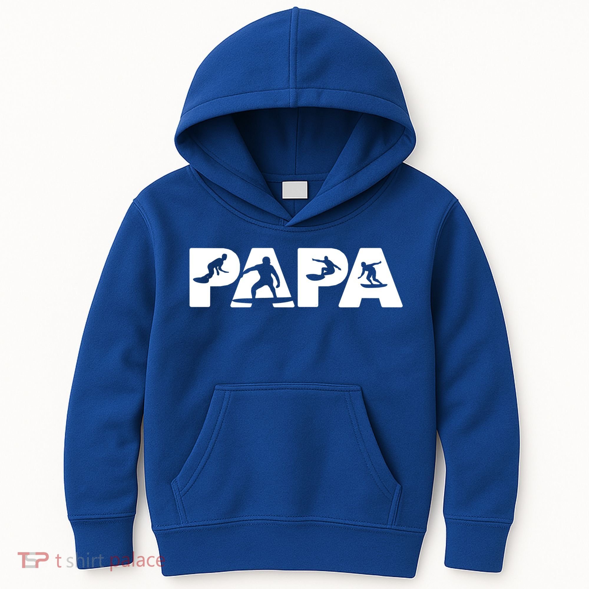 Papa Surf Dad Funny Papa Surfing Fathers Day Funny Gift Kids Hoodie