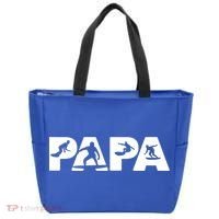 Papa Surf Dad Funny Papa Surfing Fathers Day Funny Gift Tote Bag thumb 0