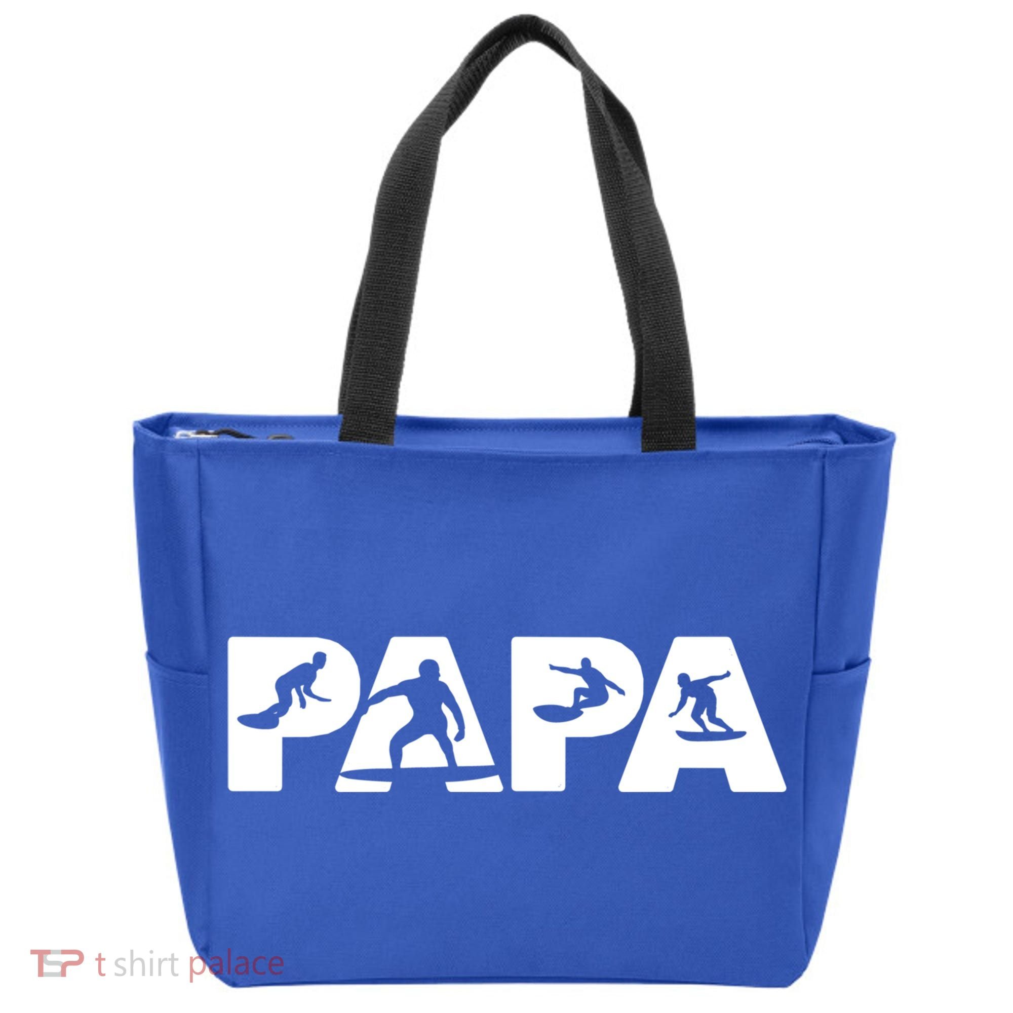 Papa Surf Dad Funny Papa Surfing Fathers Day Funny Gift Tote Bag