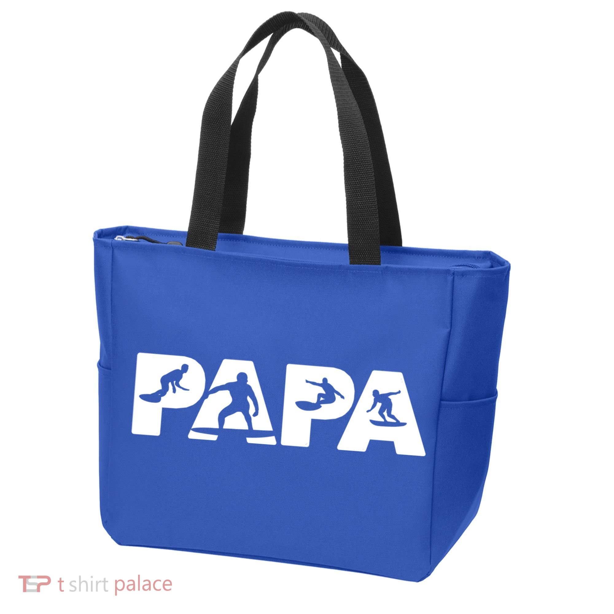 Papa Surf Dad Funny Papa Surfing Fathers Day Funny Gift Tote Bag