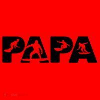 Papa Surf Dad Funny Papa Surfing Fathers Day Funny Gift Santa Hat thumb 1