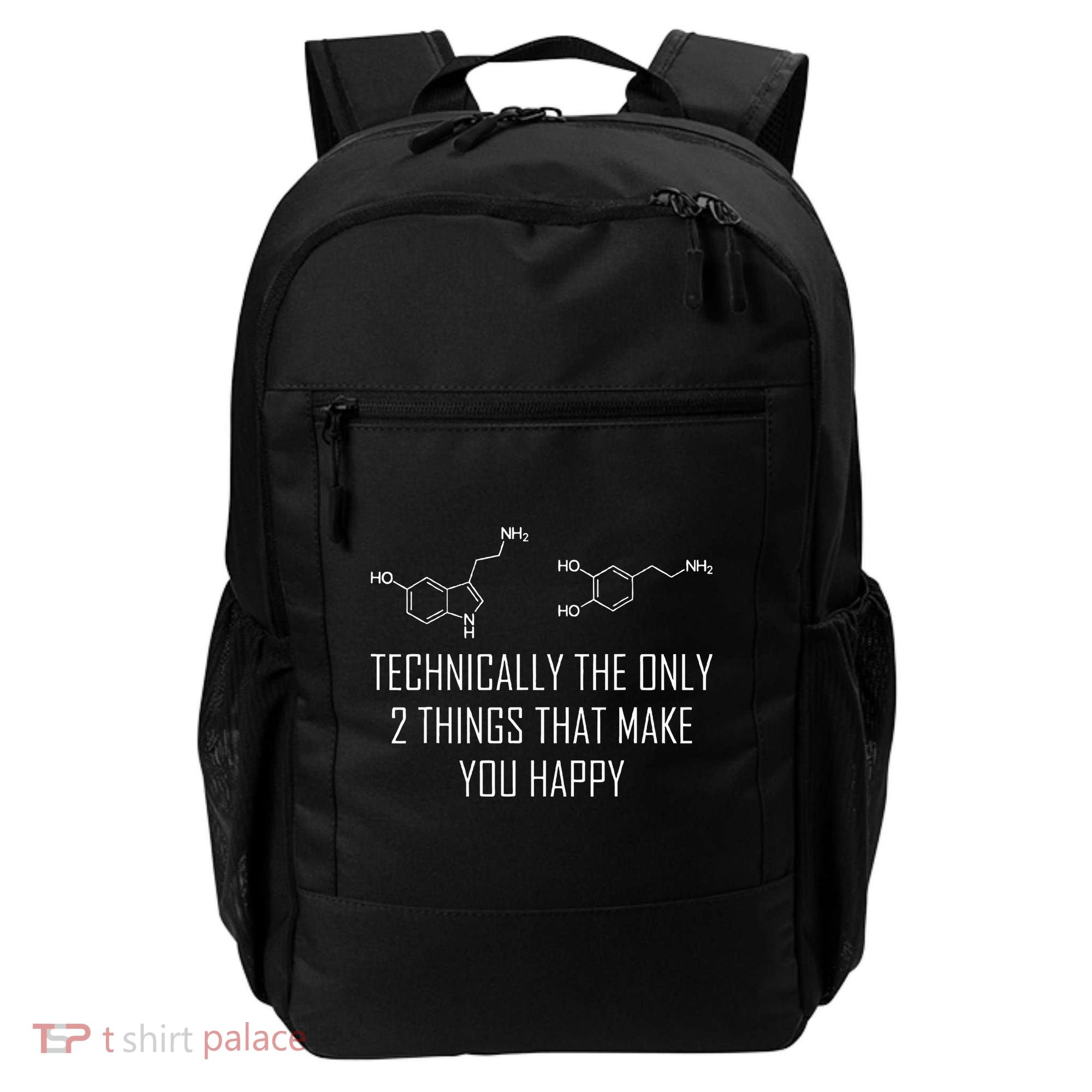 Psychology Serotonin Dopamine Chemical Formula Psychologist Backpack
