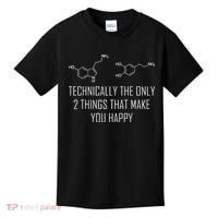 Psychology Serotonin Dopamine Chemical Formula Psychologist Kids T-Shirt thumb 0