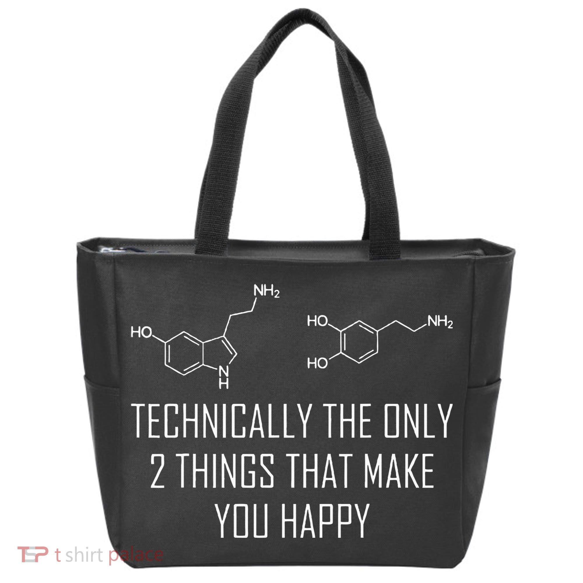 Psychology Serotonin Dopamine Chemical Formula Psychologist Tote Bag