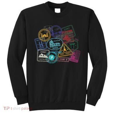 Passport Stamps Edition Travel Sweatshirt