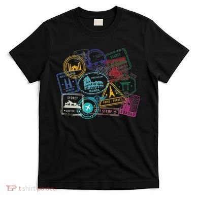 Passport Stamps Edition Travel T-Shirt