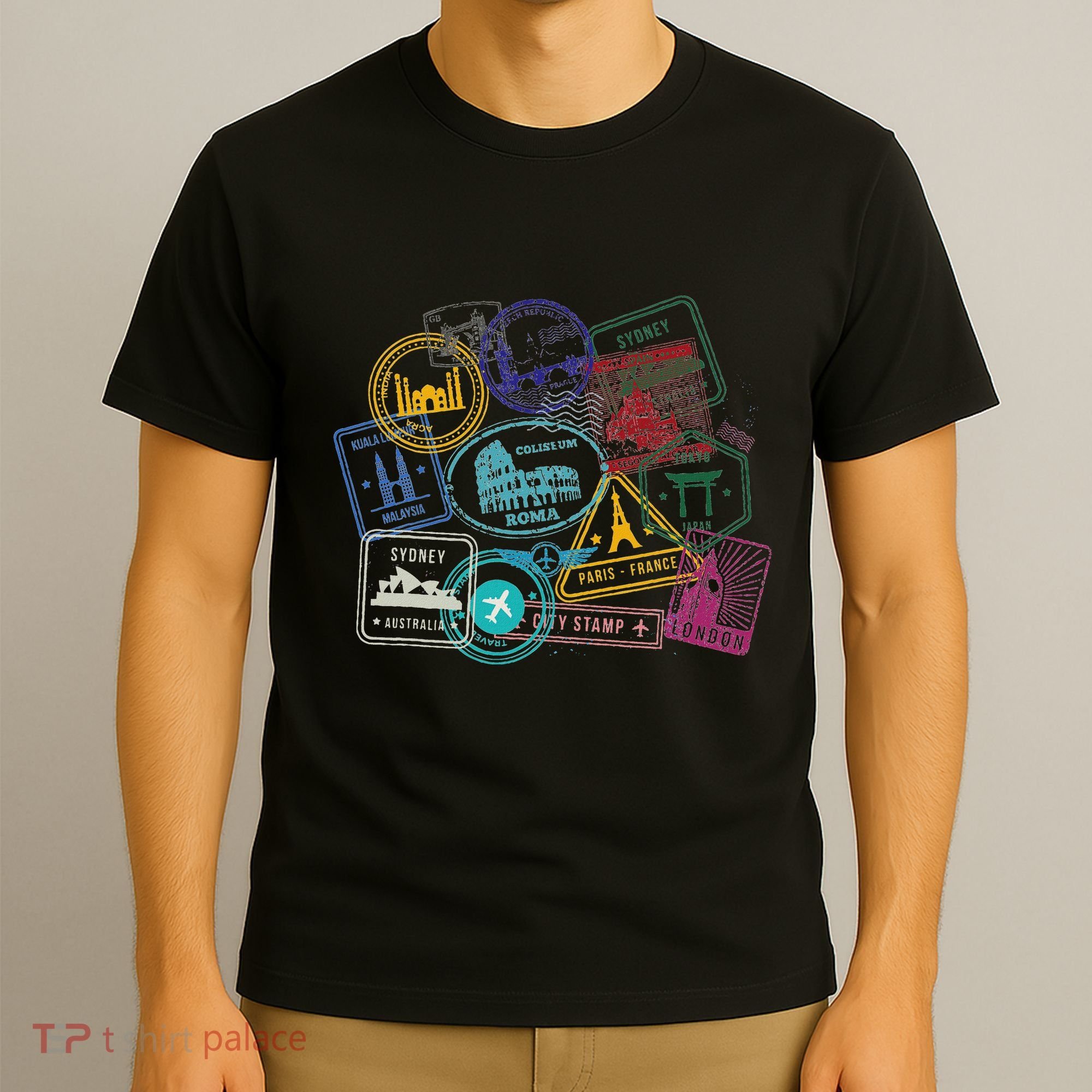 Passport Stamps Edition Travel T-Shirt