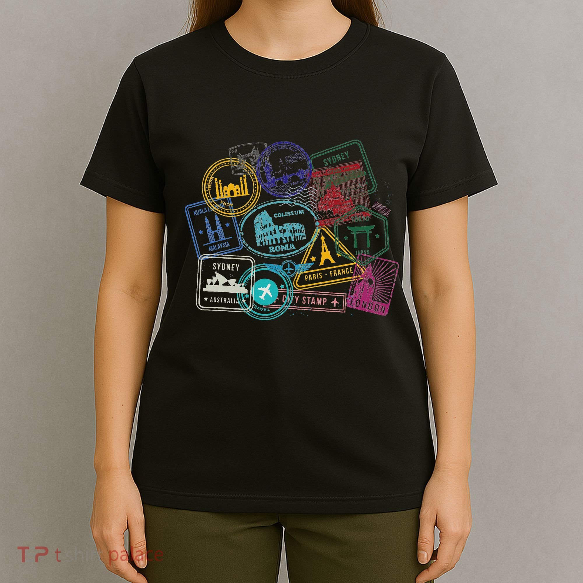 Passport Stamps Edition Travel T-Shirt
