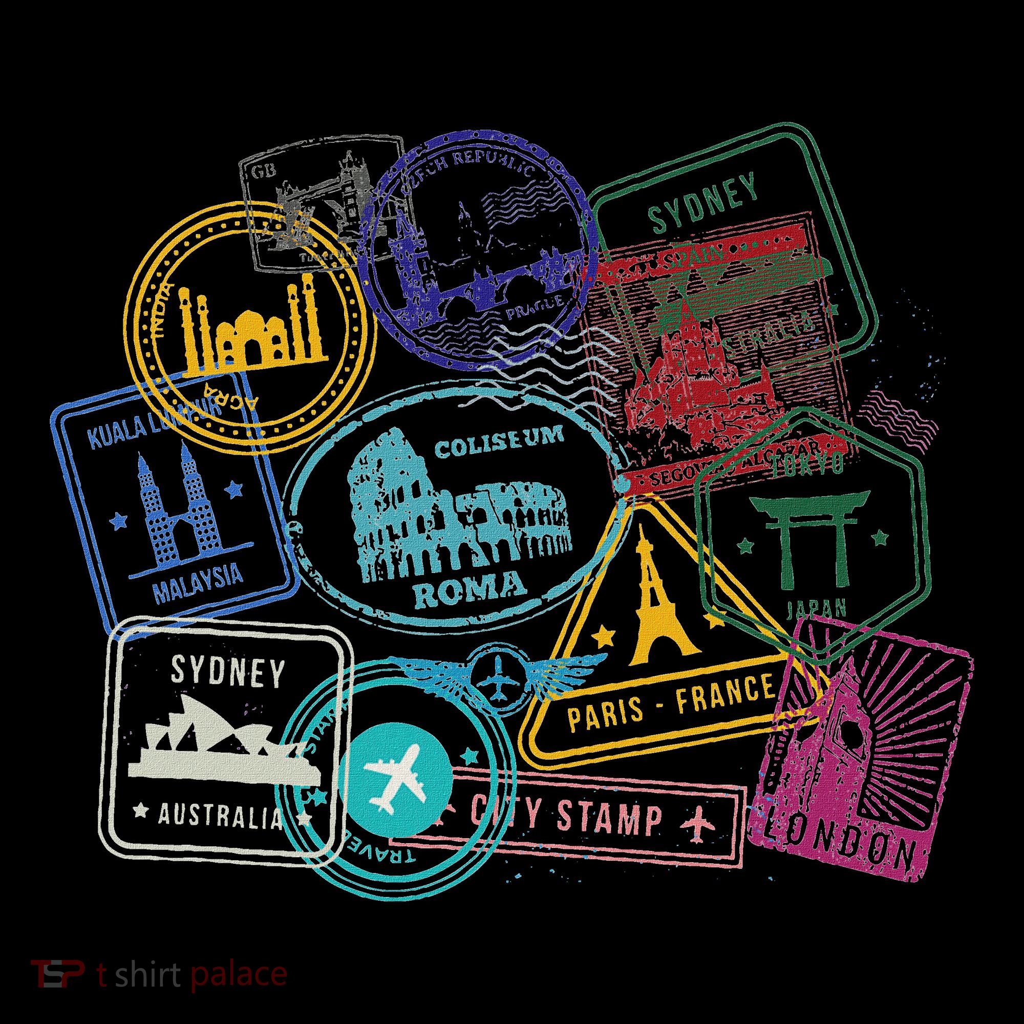 Passport Stamps Edition Travel Coaster